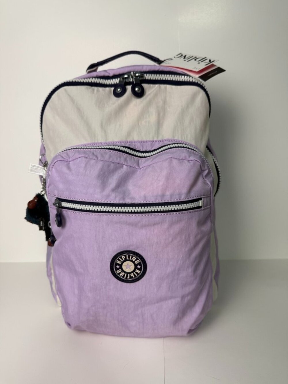 Kipling Seoul Women's Backpack 15" Laptop Travel Bag Gentle Lilac 30L NWT $144